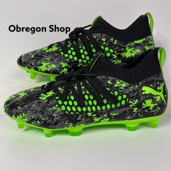Puma Shoes | Puma Future 19.3 Netfit FGAG Mens Soccer Cleats Size 7.5 Black Green Gecko New | Color: Black/Green | Size: 7.5 | Jose_Resells's Closet